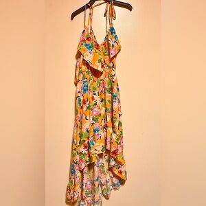 Floral Yellow Maxi Dress